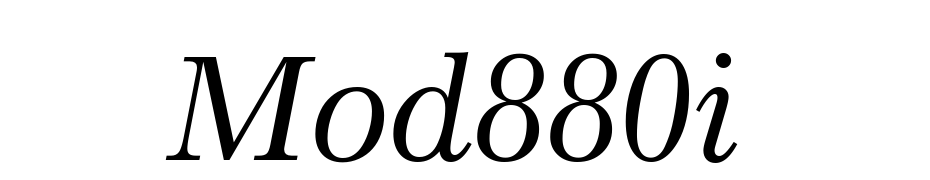 Modern 880 Italic BT Font Download Free